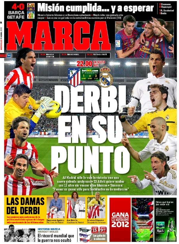 &#8220;Derby at it&#8217;s best.&#8221;(via MARCA.com)