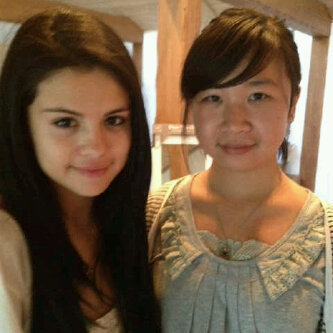 Selena Gomez with a fan!