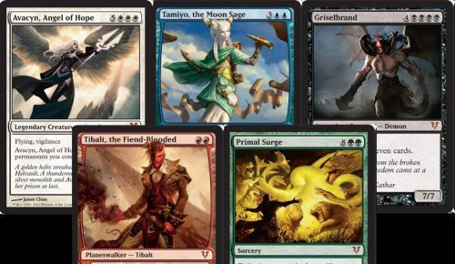 Not a guarantee, but A typical large Magic the Gathering set (244 cards) has a rarity distribution like this: 101 Common, 60 Uncommon, 53 Rare, 15 Mythic. It looks like we have our 15 Mythics for Avacyn Restored …1. Avacyn, Angel of Hope2. Entreat the Angels3. Misthollow Griffin4. Tamiyo, the Moon Sage5. Temporal Mastery6. Descent into Madness7. Griselbrand8. Bonfire of the Damned9. Malignus10. Tibalt, the Fiend-Blooded11. Craterhoof Behemoth12. Primal Surge13. Bruna, Light of Alabaster14. Gisela, Blade of Goldnight15. Sigarda, Host of Herons