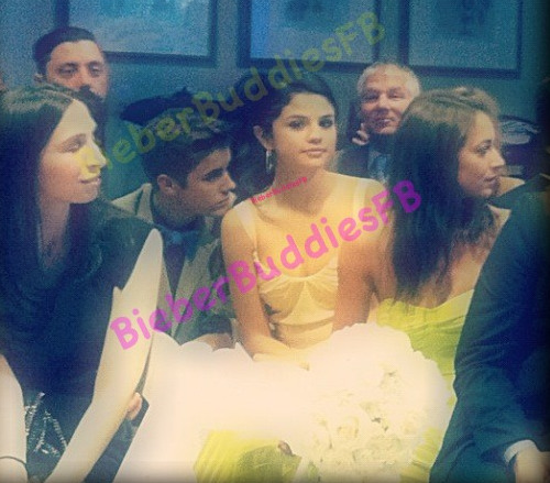 Justin and Selena at Allison Kaye&#8217;s wedding 