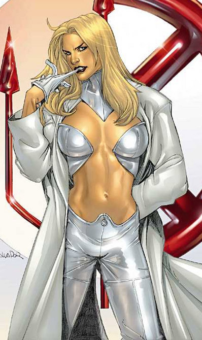 Emma Frost This was pretty easy to choose though Marvel has a great cast 