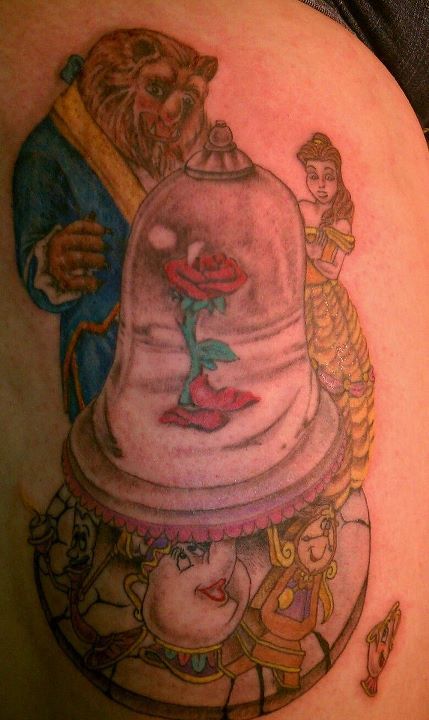 Beauty the Beast tattoo just because it's my favorite movie