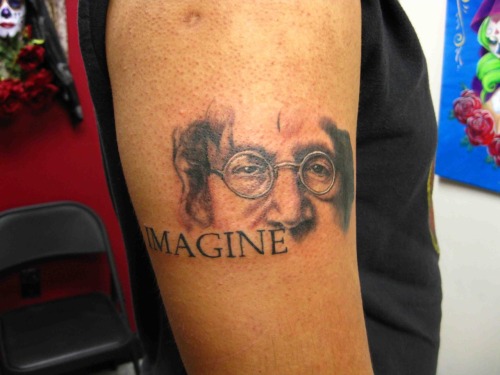 John Lennon Imagine Tattoo done last week