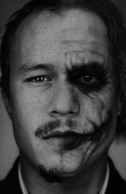 93 notes Tags heath ledger the joker black and white the dark knight