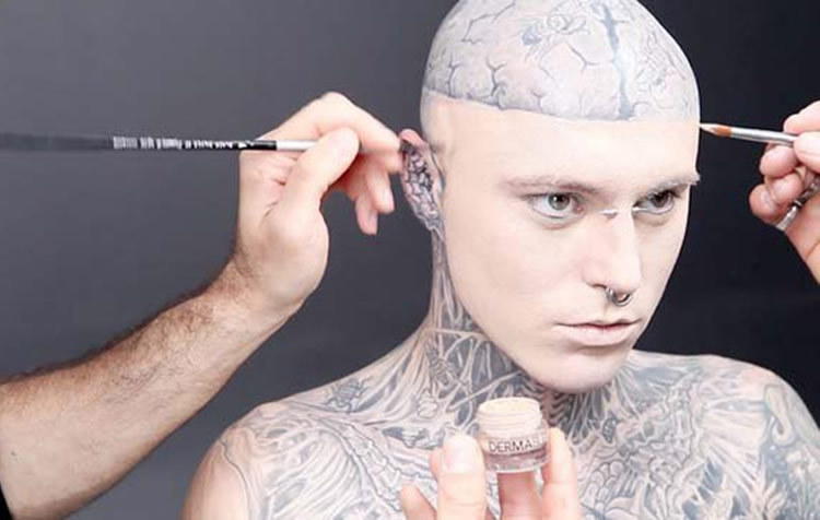 To date Genest has spent over 1700000 on tattooing his body and will 