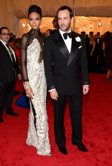 Chanel Iman wearing Tom Ford
Met Gala 2012