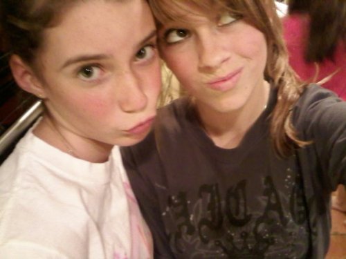 awwww, pink-cheeked teenage duckface. now stop making that face before you look like that monkey girl over there.