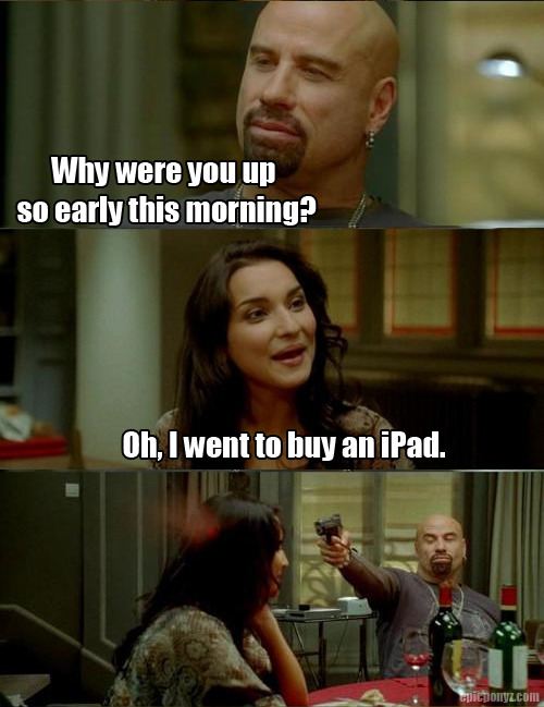 iPad Humor Thats Still Funny | John Travolta [PIC]