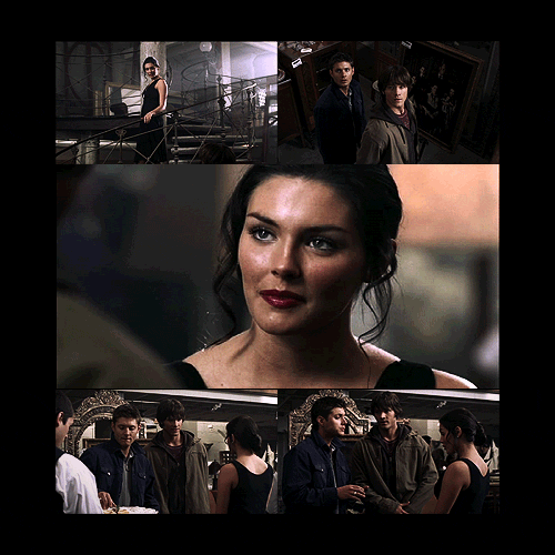  Themed Party | Challenge #1: First Meetings Sam Winchester / Sarah Blake ——— Sarah: A fine example of American primitive, wouldn’t you say? Sam: Well, I’d say it’s more Grant Wood then Grandma Moses. But you knew that. You just wanted to see if I did. Sarah: Guilty. And clumsy. I apologise. I’m Sarah Blake. Sam: I’m Sam. And this is my brother, Dean. 