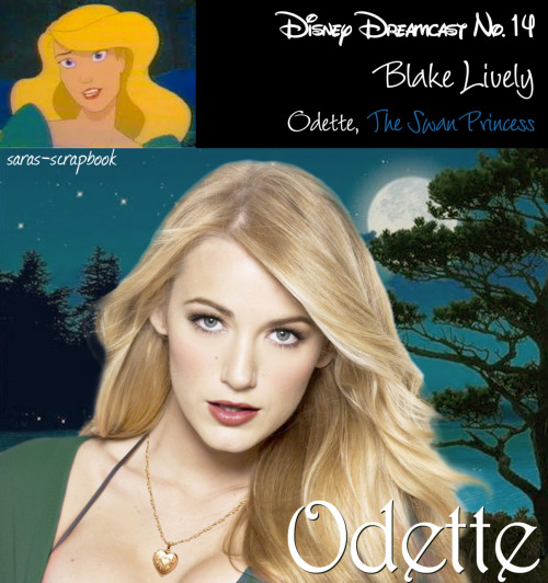 (non) Disney Dreamcast No. 14 - Blake Lively as Princess Odette (made by me) 