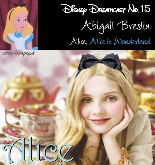 Disney Dreamcast No. 15 - Abigail Breslin as Alice (made by me) 