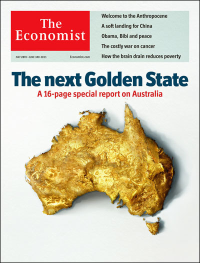 Australia. The Golden State. The Economist (cover)
