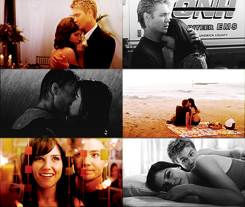  6 favorite pictures caps: brooke/lucas (asked by trytofindthemagic) 