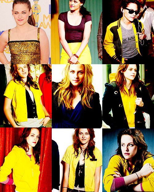 iheartrobandkristen: I loved the yellow, it’s actually my favourite colour. -Kristen Stewart