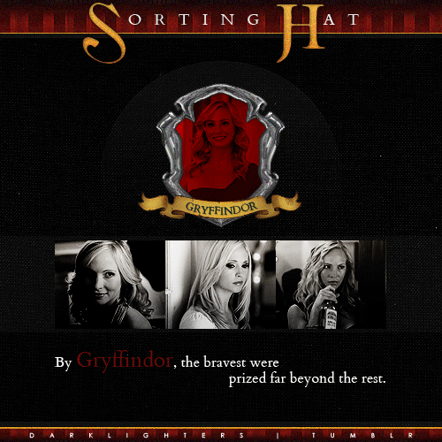 ϟ Sorting Hat Ceremony ϟ↳ Caroline Forbes (The Vampire Diaries) | GRYFFINDOR!