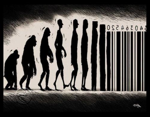  We evolve into a product of society. 