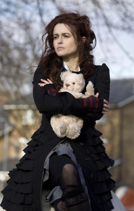 gothiccharmschool: Helena Bohnam Carter, in a wonderful outfit, with a teddy bear. Do I really need to explain why she’s someone I admire? 
