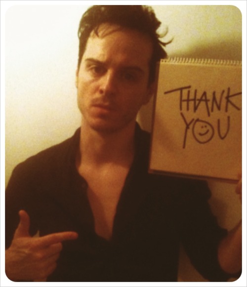 seawallfilmandrewscott: www.seawallandrewscott.com A message from Andrew Scott: Glorious citizens of TUMBLR. I know a number of you have been waiting to see it so here at long last is the release of SEA WALL. It really is a beautiful story; amazingly written and directed by the incredible Simon Stephens and produced by Veracity’s Andy Porter. We’re very proud of it and we really hope you like it. The film essentially is about the importance of love and we made it with that in mind. While we are on that subject, I’d like to say a huge thank you for all the wonderful support during this series of Sherlock. As some of you know I’m not a twitter guy so I thought I could take this opportunity to say how humbled I am by the passion, humour, imagination and general sexiness of the Sherlock fandom. See you soon. With big love ASx (As I don’t have an account on Tumblr, I just wanted to introduce Sea Wall and say thanks to you all…..) 