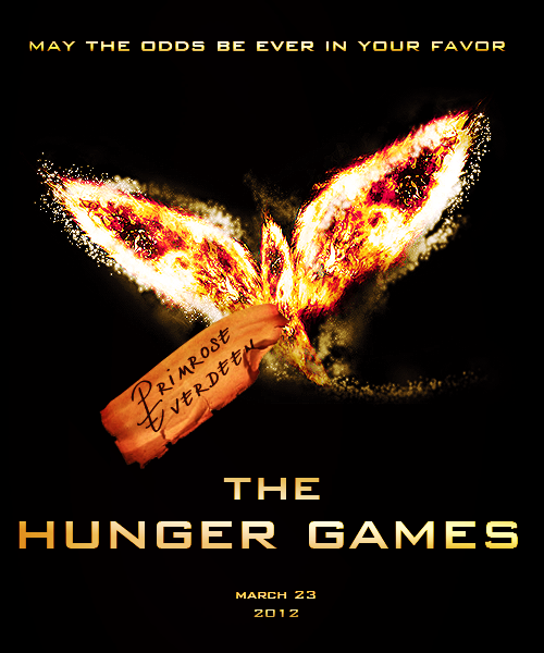 catnus: My own version of a The Hunger Games movie poster. I did not tag this with my URL because it would take away from the graphic, please do not steal and or use this for anything(backgrounds/icons, whatever) without leaving proper credit. 