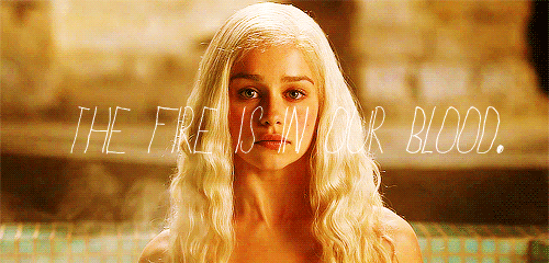  They filled her bath with hot water brought up from the kitchen and scented it with fragrant oils. The girl pulled the rough cotton tunic over Dany’s head and helped her into the tub. The water was scalding hot, but Daenerys did not flinch or cry out. She liked the heat. It made her feel clean. Besides, her brother had often told her that it was never too hot for a Targaryen. “Ours is the house of the dragon, ” he would say. “The fire is in our blood.” 