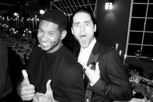 Usher and Jared Leto 