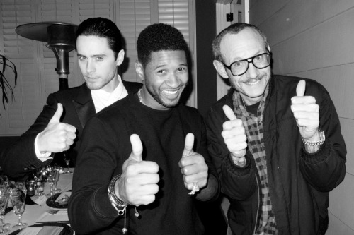 Me, Usher and Jared Leto
