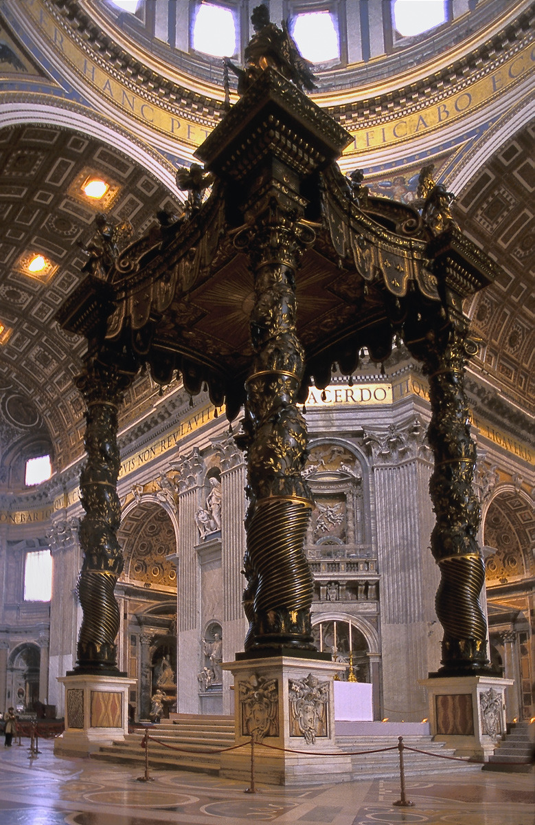Bernini, baldacchino, Saint Peter's, Rome, 1624-1633 | Sacred ...